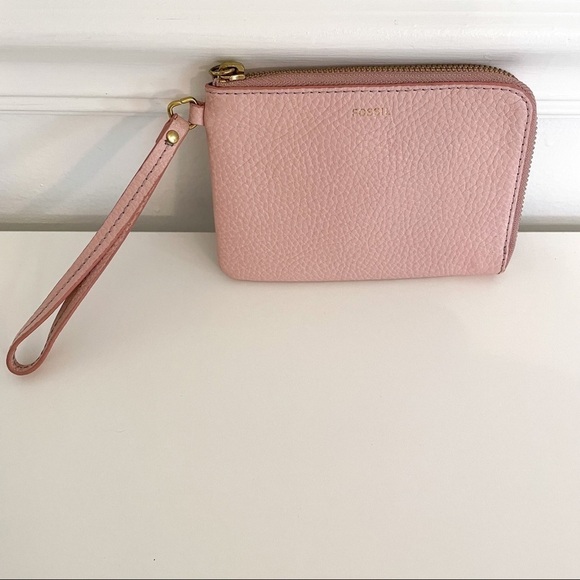 Fossil Leather Wallet Wristlet - Picture 1 of 5